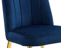 Iconic Home Chelsea Velvet Side Dining Chair Set of 2 