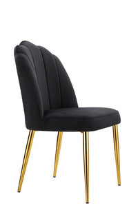 Iconic Home Chelsea Velvet Side Dining Chair Set of 2 