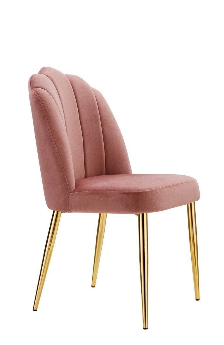 Iconic Home Chelsea Velvet Side Dining Chair Set of 2 