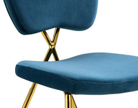 Iconic Home Chrissy Velvet Side Dining Chair Set of 2 