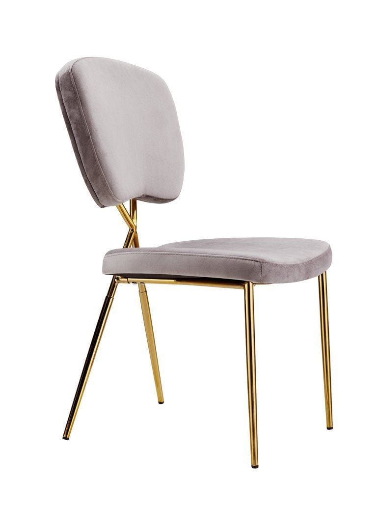 Iconic Home Chrissy Velvet Side Dining Chair Set of 2 