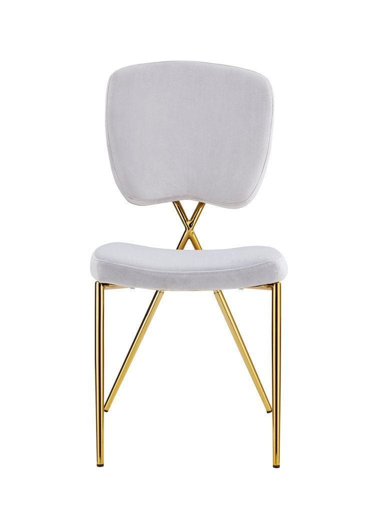 Iconic Home Chrissy Velvet Side Dining Chair Set of 2 