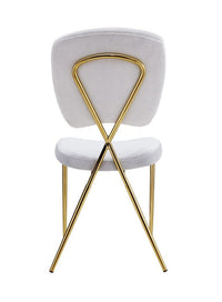 Iconic Home Chrissy Velvet Side Dining Chair Set of 2 