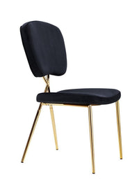 Iconic Home Chrissy Velvet Side Dining Chair Set of 2 