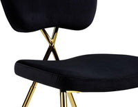 Iconic Home Chrissy Velvet Side Dining Chair Set of 2 