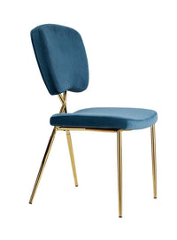 Iconic Home Chrissy Velvet Side Dining Chair Set of 2 