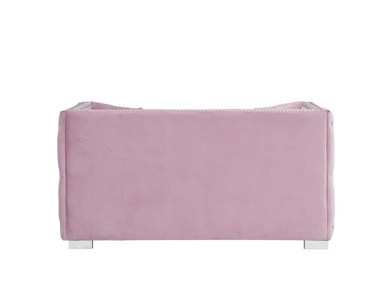 Iconic Home Christophe Tufted Velvet Loveseat Sofa 
