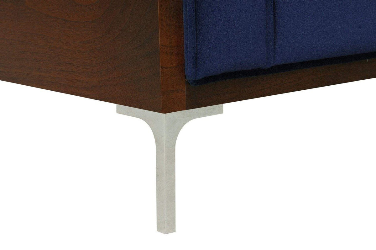 Iconic Home Clark Button Tufted Velvet Club Chair 