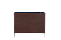Iconic Home Clark Button Tufted Velvet Club Chair 