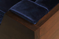 Iconic Home Clark Button Tufted Velvet Club Chair 