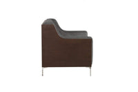 Iconic Home Clark Button Tufted Velvet Club Chair 