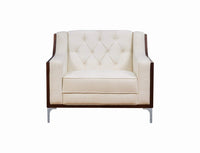 Iconic Home Clark Button Tufted Velvet Club Chair 