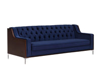 Iconic Home Clark Velvet Sofa 
