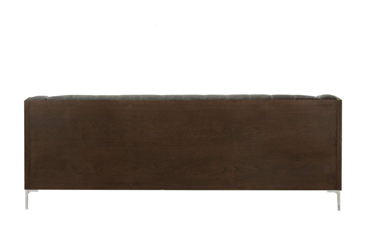 Iconic Home Clark Velvet Sofa 