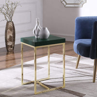 Iconic Home Colmar End Side Table Green