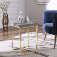 Iconic Home Colmar End Side Table Grey