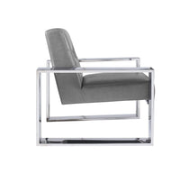 Iconic Home Colton Faux Leather Accent Club Chair Brass Frame 