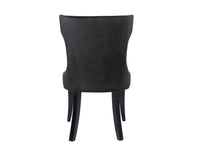 Iconic Home Conrad Faux Leather Velvet Side Dining Chair Set of 2 