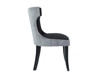 Iconic Home Conrad Faux Leather Velvet Side Dining Chair Set of 2 