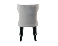 Iconic Home Conrad Faux Leather Velvet Side Dining Chair Set of 2 