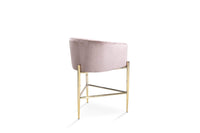 Iconic Home Cyrene Velvet Counter Stool Chair Gold Base 