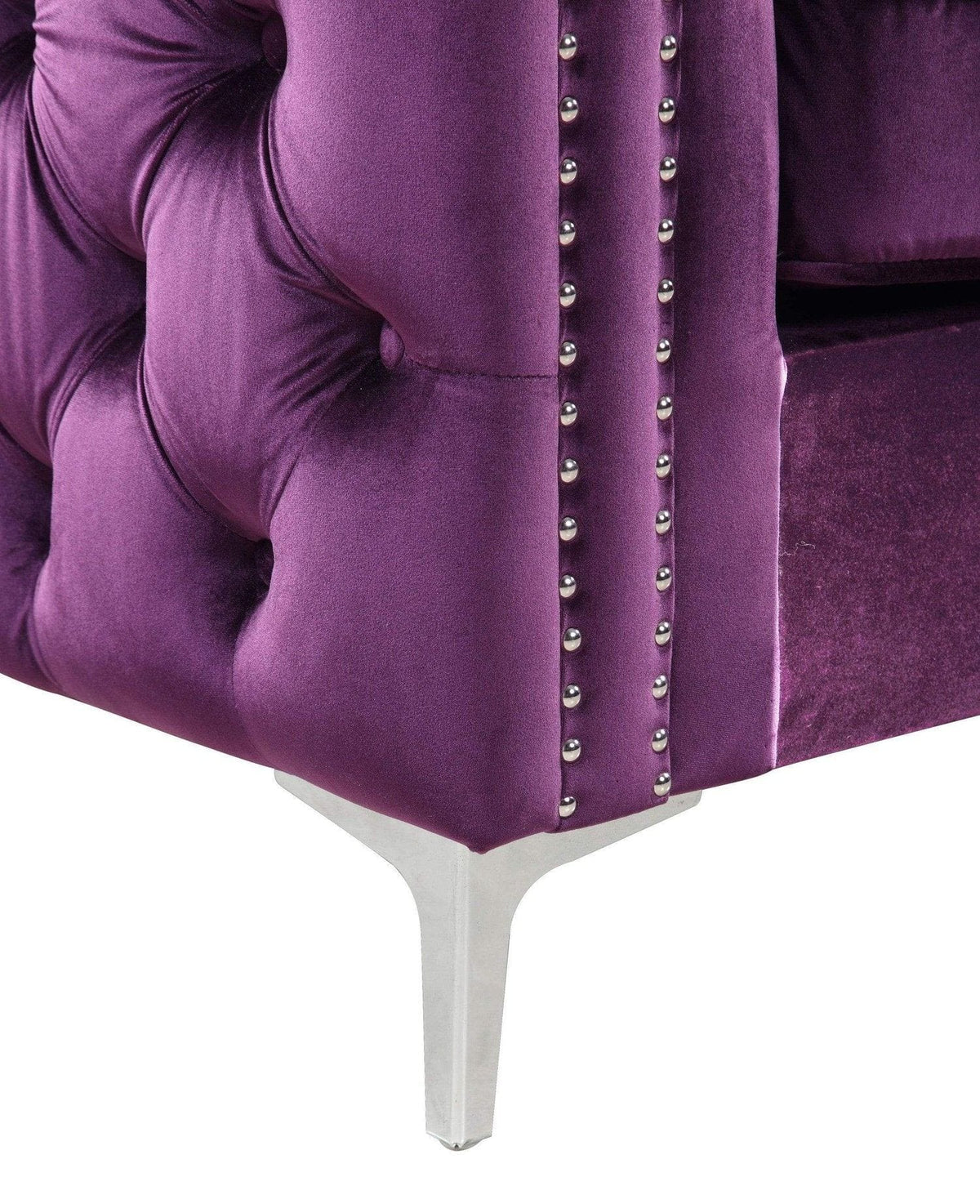 Iconic Home Da Vinci Velvet Sofa 