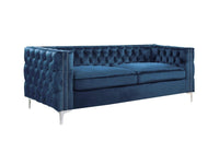 Iconic Home Da Vinci Velvet Sofa 