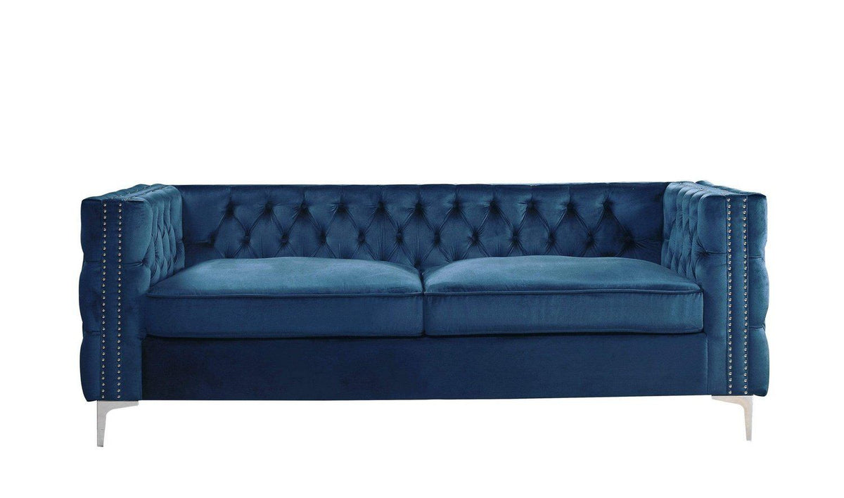 Iconic Home Da Vinci Velvet Sofa 