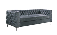 Iconic Home Da Vinci Velvet Sofa 