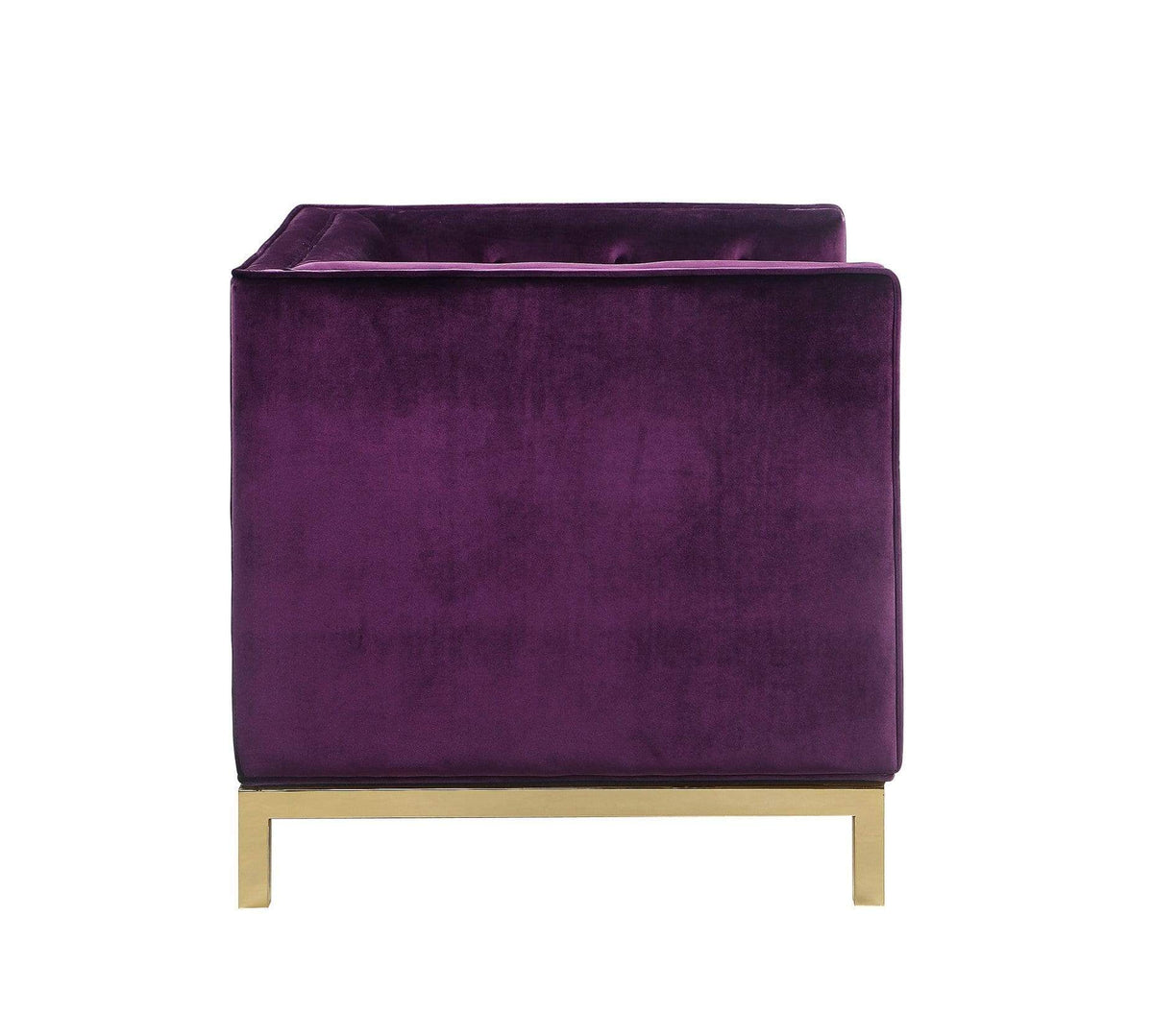 Iconic Home Dafna Tufted Velvet Club Chair 