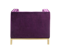 Iconic Home Dafna Tufted Velvet Club Chair 