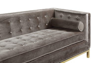 Iconic Home Dafna Tufted Velvet Club Sofa 