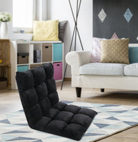 Iconic Home Daphene Adjustable Ergonomic Floor Chair Black