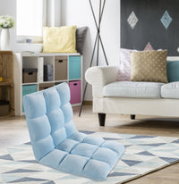 Iconic Home Daphene Adjustable Ergonomic Floor Chair Blue
