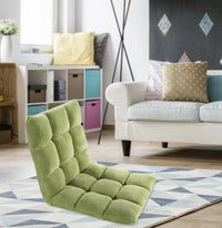 Iconic Home Daphene Adjustable Ergonomic Floor Chair Green