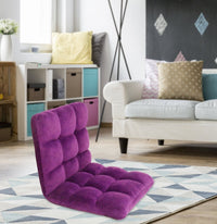 Iconic Home Daphene Adjustable Ergonomic Floor Chair Purple