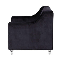 Iconic Home Dylan Button Tufted Velvet Club Chair 