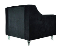 Iconic Home Dylan Button Tufted Velvet Club Chair 