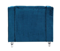 Iconic Home Dylan Button Tufted Velvet Club Chair 