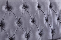Iconic Home Dylan Velvet Sofa With Acrylic Legs 