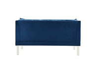Iconic Home Elsa Tufted Velvet Loveseat Sofa 
