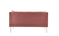 Iconic Home Elsa Tufted Velvet Loveseat Sofa 