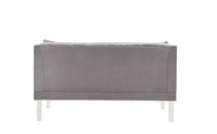 Iconic Home Elsa Tufted Velvet Loveseat Sofa 