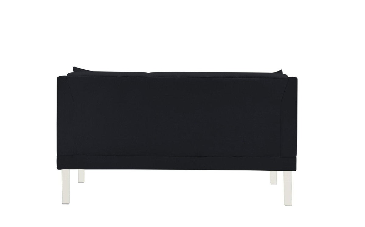Iconic Home Elsa Tufted Velvet Loveseat Sofa 