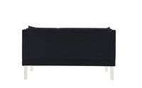 Iconic Home Elsa Tufted Velvet Loveseat Sofa 
