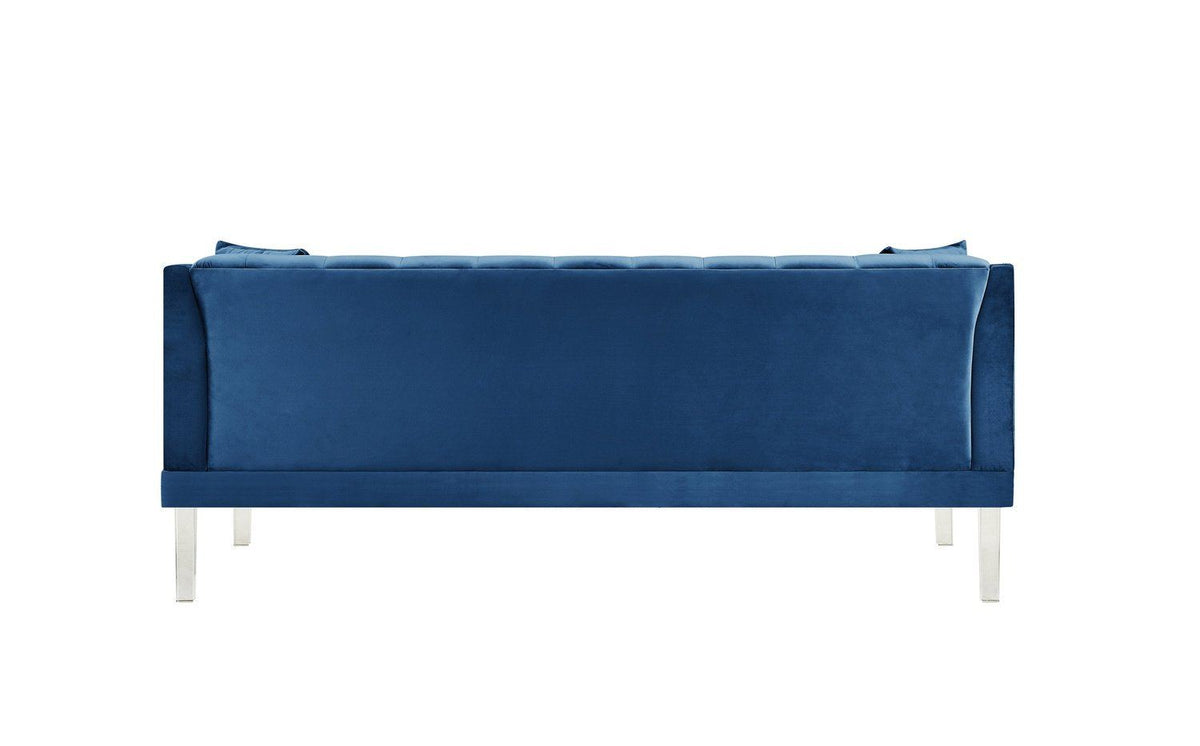 Iconic Home Elsa Tufted Velvet Sofa 