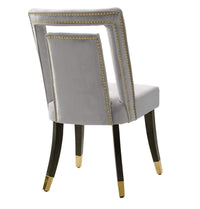 Iconic Home Elsie Velvet Side Dining Chair Set of 2 