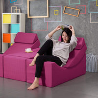 Iconic Home Enzyme Modular Chair Fuchsia