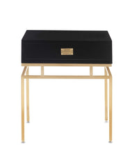 Iconic Home Genoa End Side Table With Self Closing Drawer 