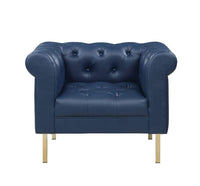 Iconic Home Giovanni Tufted PU Leather Club Chair 